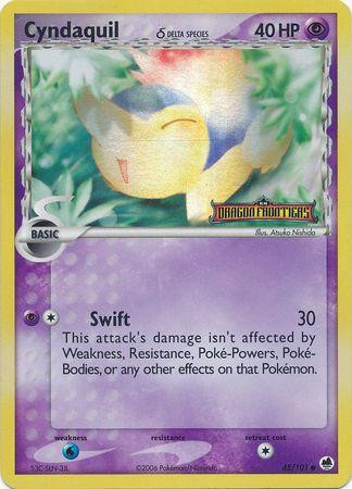 Cyndaquil #45 — EX Dragon Frontiers (Reverse Holo)