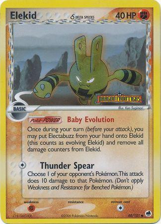 Elekid #48 — EX Dragon Frontiers (Reverse Holo)