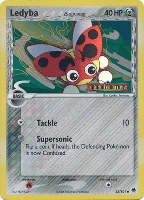 Ledyba #53 — EX Dragon Frontiers (Reverse Holo)