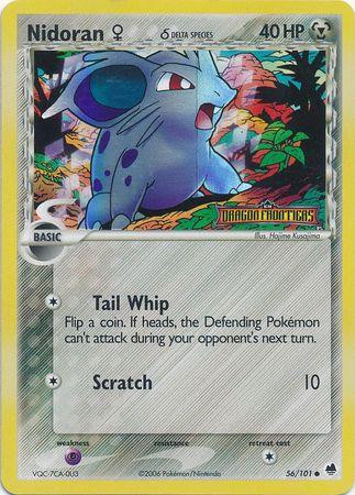 Nidoran F #56 — EX Dragon Frontiers (Reverse Holo)