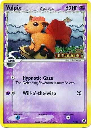 Vulpix #70 — EX Dragon Frontiers (Reverse Holo)