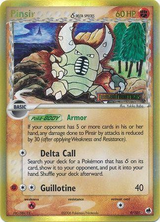 Pinsir #9 — EX Dragon Frontiers (Reverse Holo)