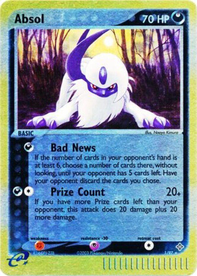 Absol #1 — EX Dragon (Reverse Holo)