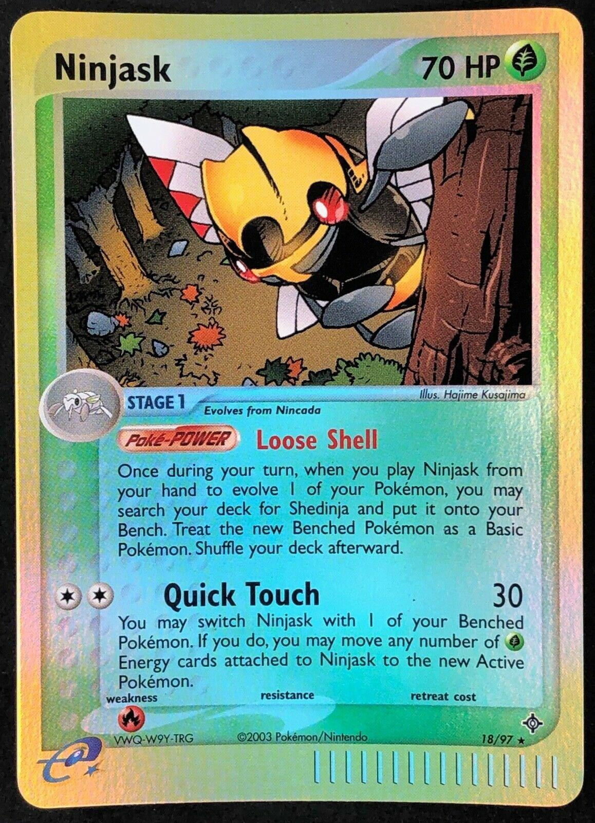 Ninjask #18 — EX Dragon (Reverse Holo)