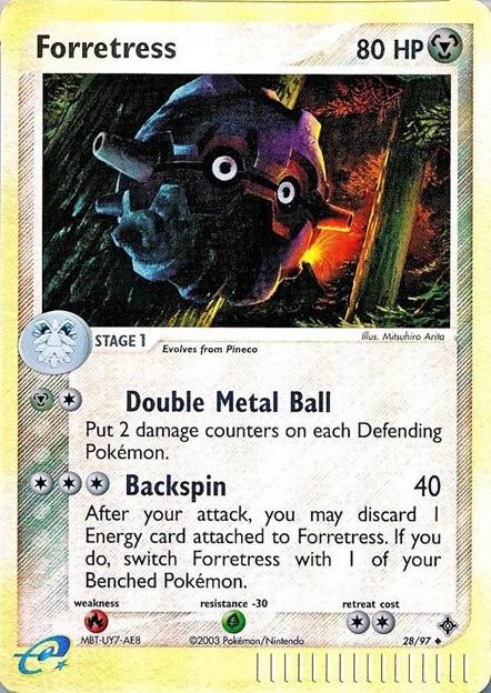 Forretress #28 — EX Dragon (Reverse Holo)