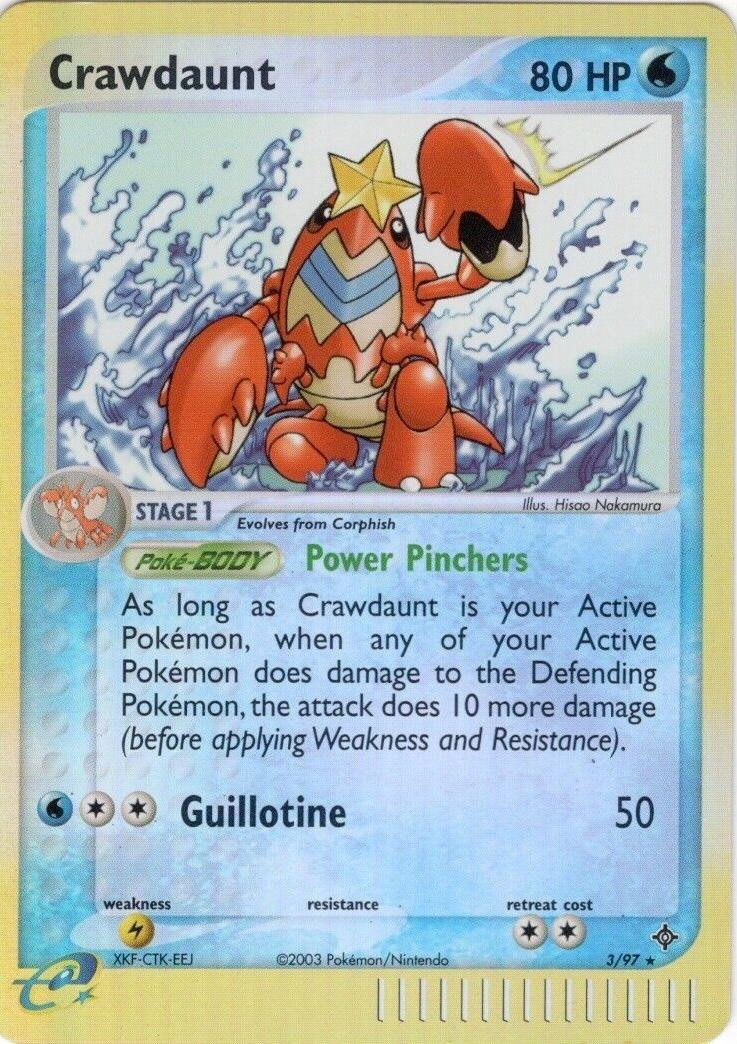 Crawdaunt #3 — EX Dragon (Reverse Holo)