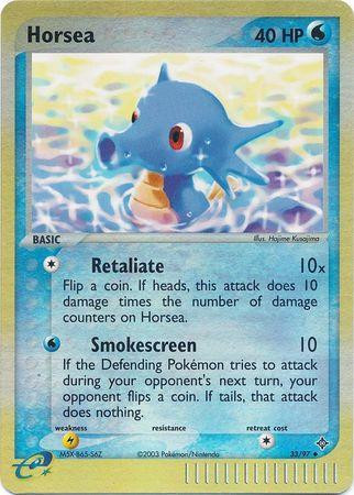 Horsea #33 — EX Dragon (Reverse Holo)