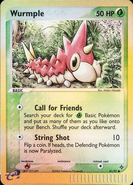 Wurmple #81 — EX Dragon (Reverse Holo)