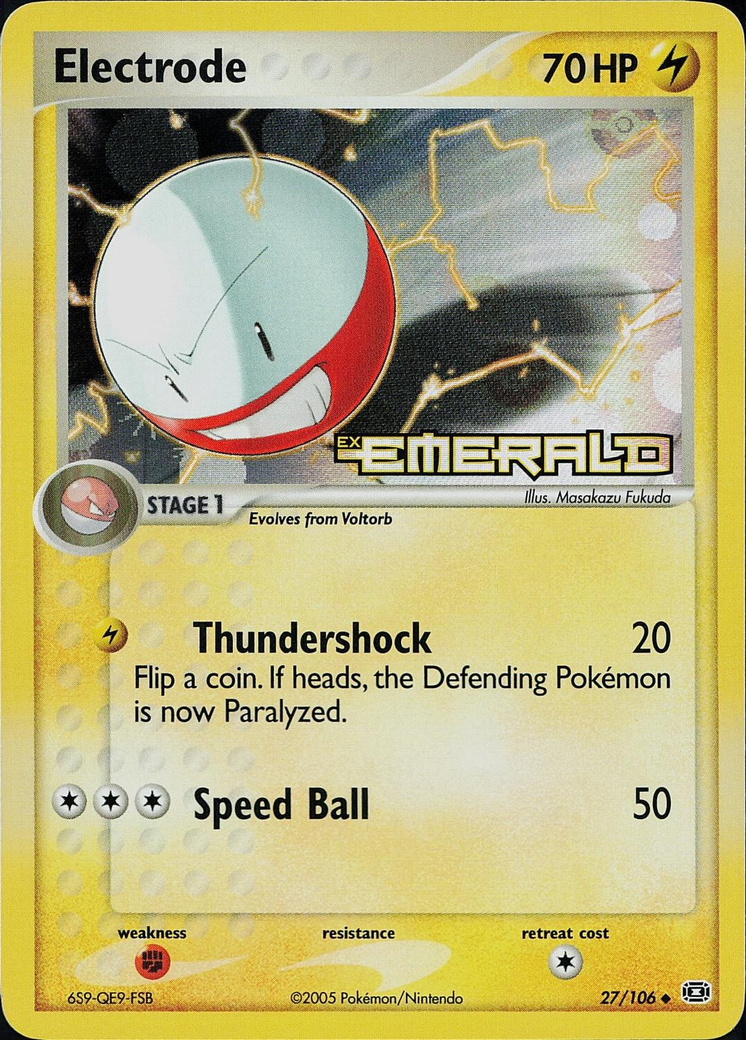 Electrode #27 — EX Emerald (Reverse Holo)