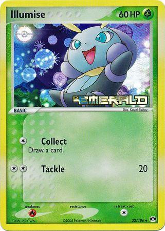 Illumise #32 — EX Emerald (Reverse Holo)