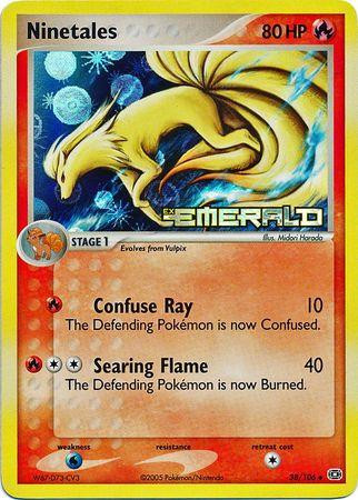 Ninetales #38 — EX Emerald (Reverse Holo)