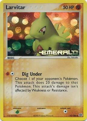 Larvitar #52 — EX Emerald (Reverse Holo)