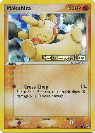Makuhita #54 — EX Emerald (Reverse Holo)