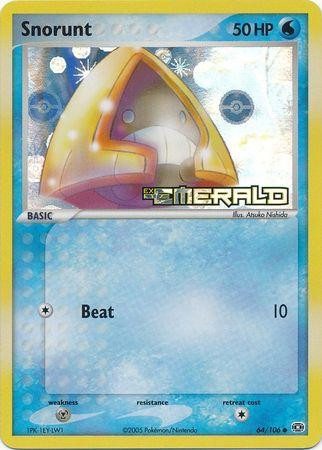 Snorunt #64 — EX Emerald (Reverse Holo)
