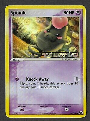 Spoink #65 — EX Emerald (Reverse Holo)