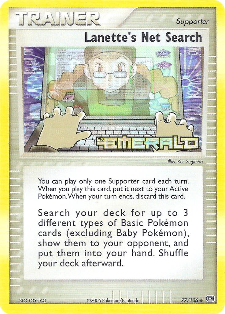 Lanette's Net Search #77 — EX Emerald (Reverse Holo)
