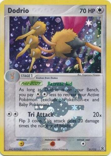 Dodrio #21 — EX FireRed & LeafGreen (Reverse Holo)