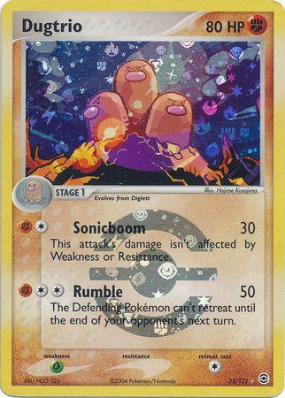 Dugtrio #22 — EX FireRed & LeafGreen (Reverse Holo)