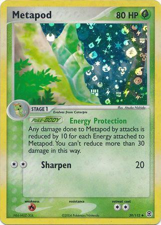 Metapod #39 — EX FireRed & LeafGreen (Reverse Holo)