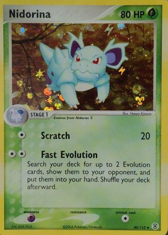 Nidorina #40 — EX FireRed & LeafGreen (Reverse Holo)