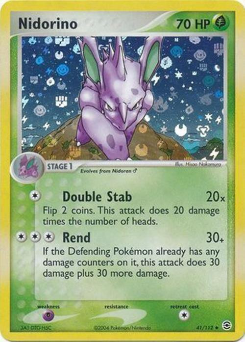 Nidorino #41 — EX FireRed & LeafGreen (Reverse Holo)