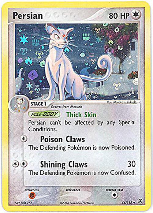 Persian #44 — EX FireRed & LeafGreen (Reverse Holo)