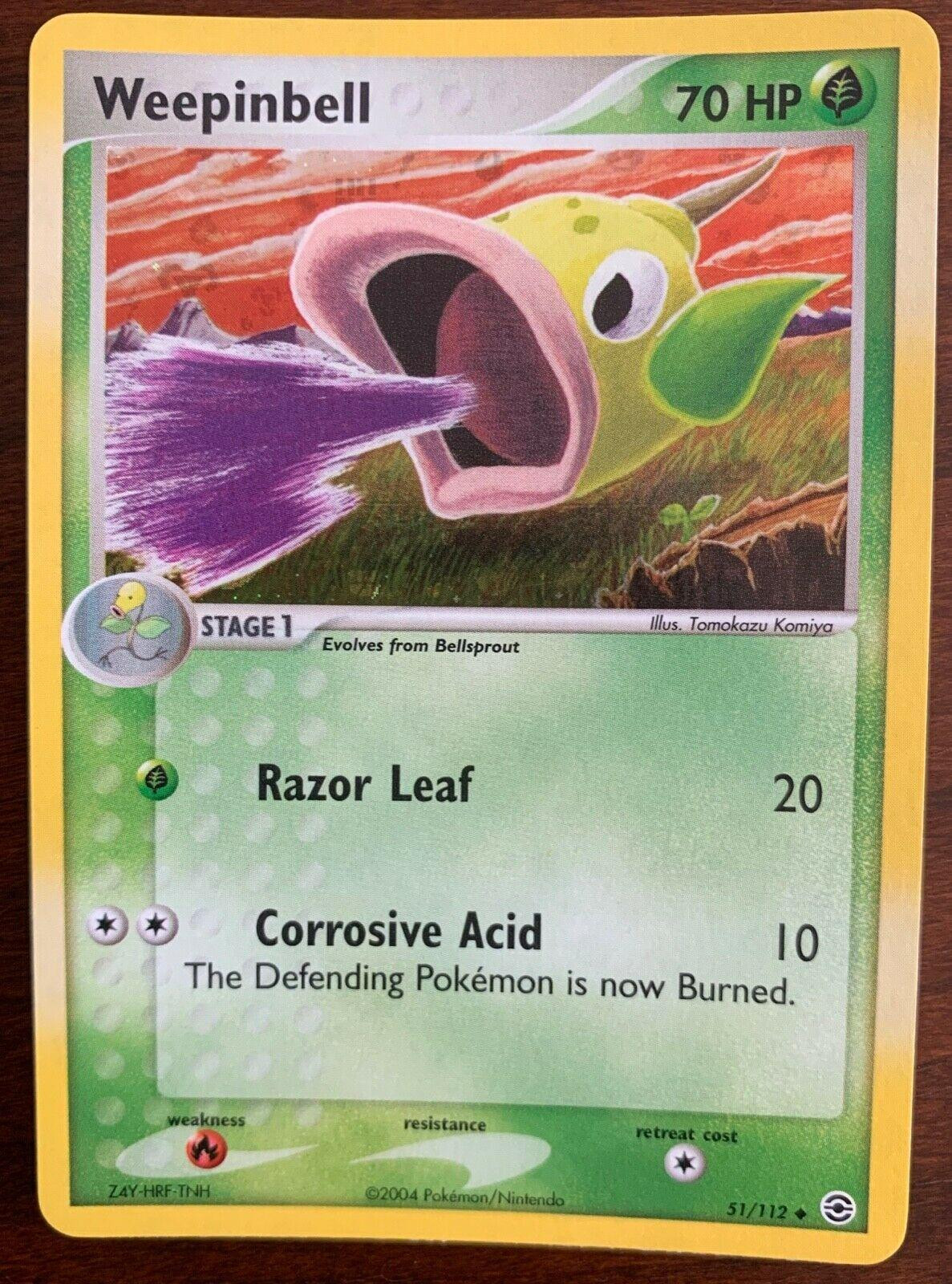 Weepinbell #51 — EX FireRed & LeafGreen (Reverse Holo)