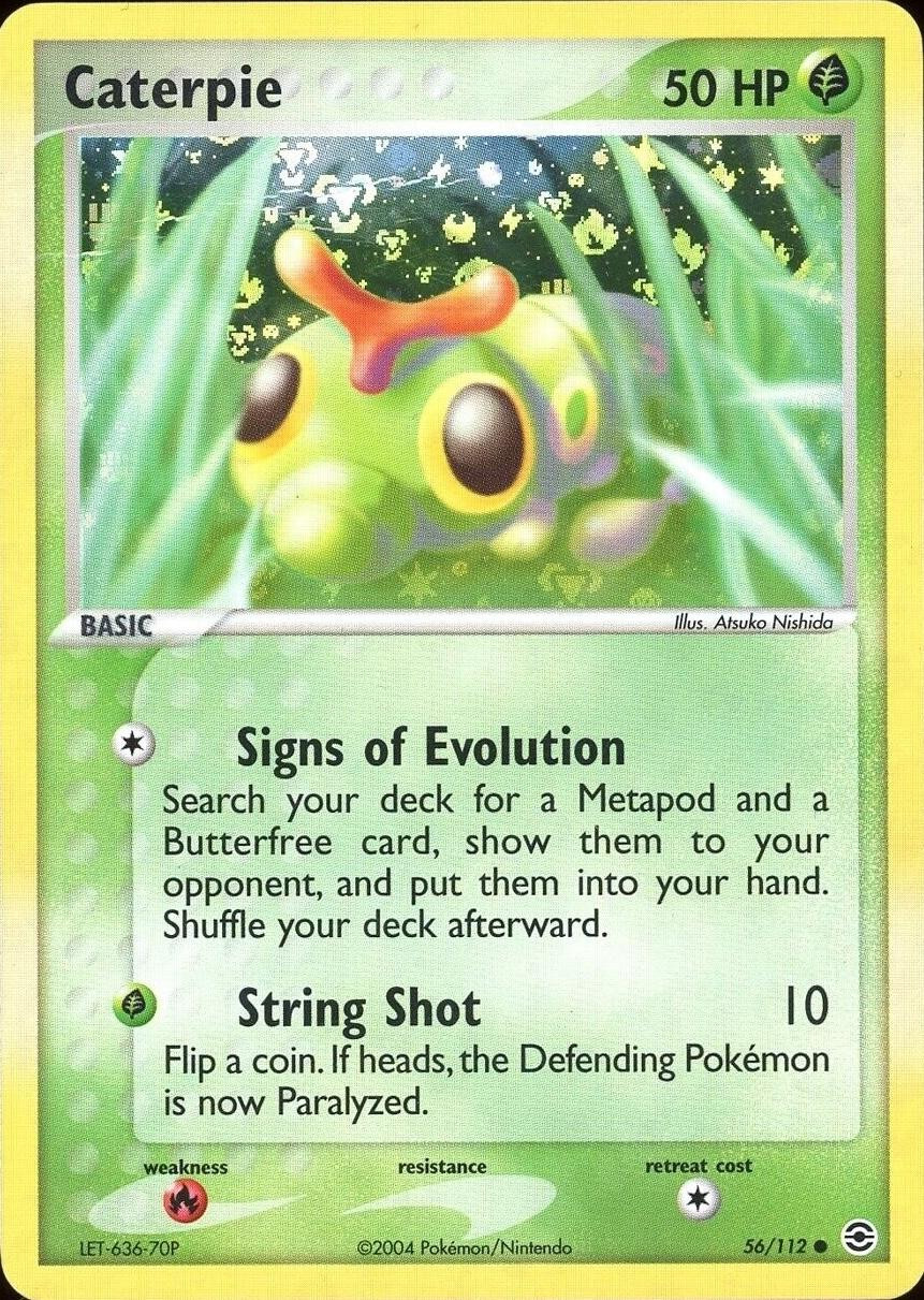 Caterpie #56 — EX FireRed & LeafGreen (Reverse Holo)