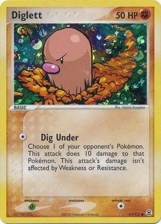 Diglett #61 — EX FireRed & LeafGreen (Reverse Holo)