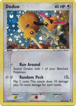 Doduo #62 — EX FireRed & LeafGreen (Reverse Holo)