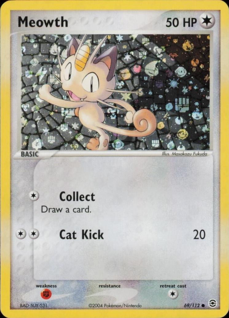 Meowth #69 — EX FireRed & LeafGreen (Reverse Holo)