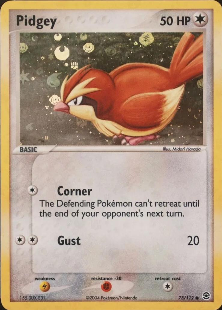 Pidgey #73 — EX FireRed & LeafGreen (Reverse Holo)