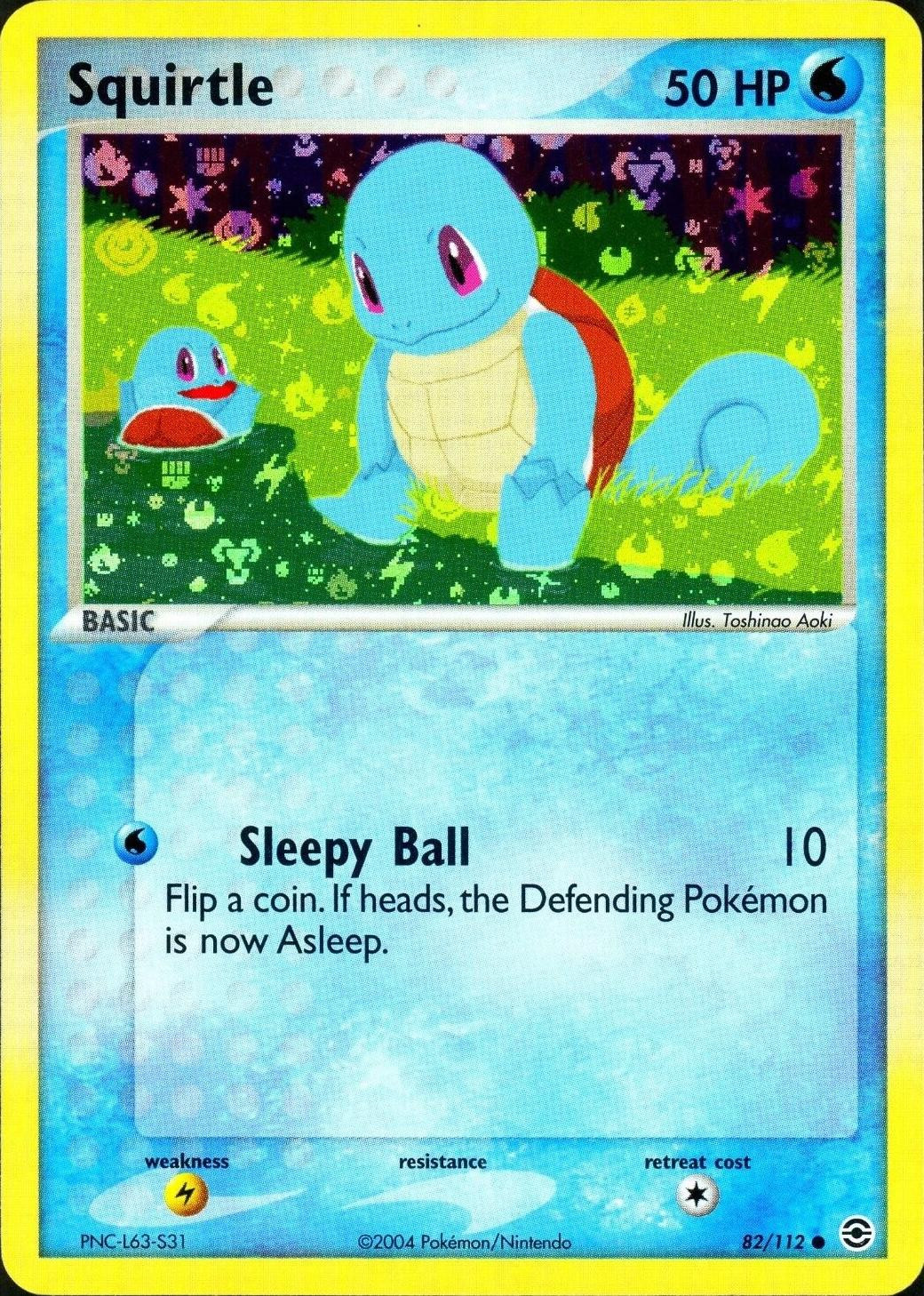 Squirtle #82 — EX FireRed & LeafGreen (Reverse Holo)