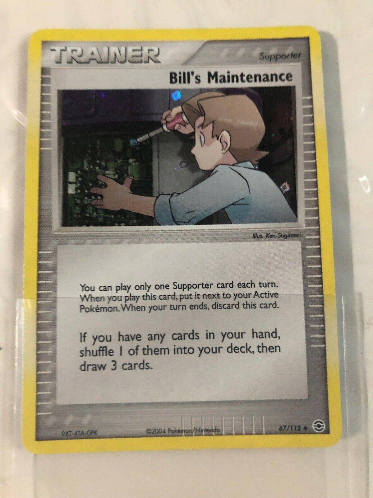 Bill's Maintenance #87 — EX FireRed & LeafGreen (Reverse Holo)