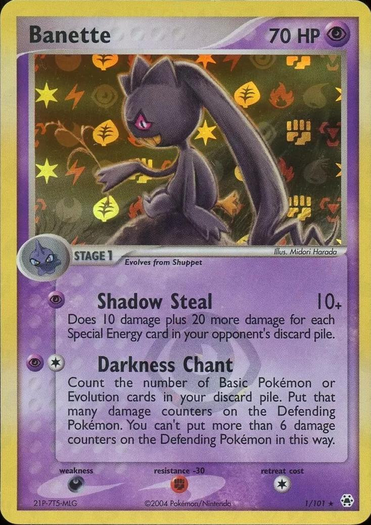 Banette #1 — EX Hidden Legends (Reverse Holo)