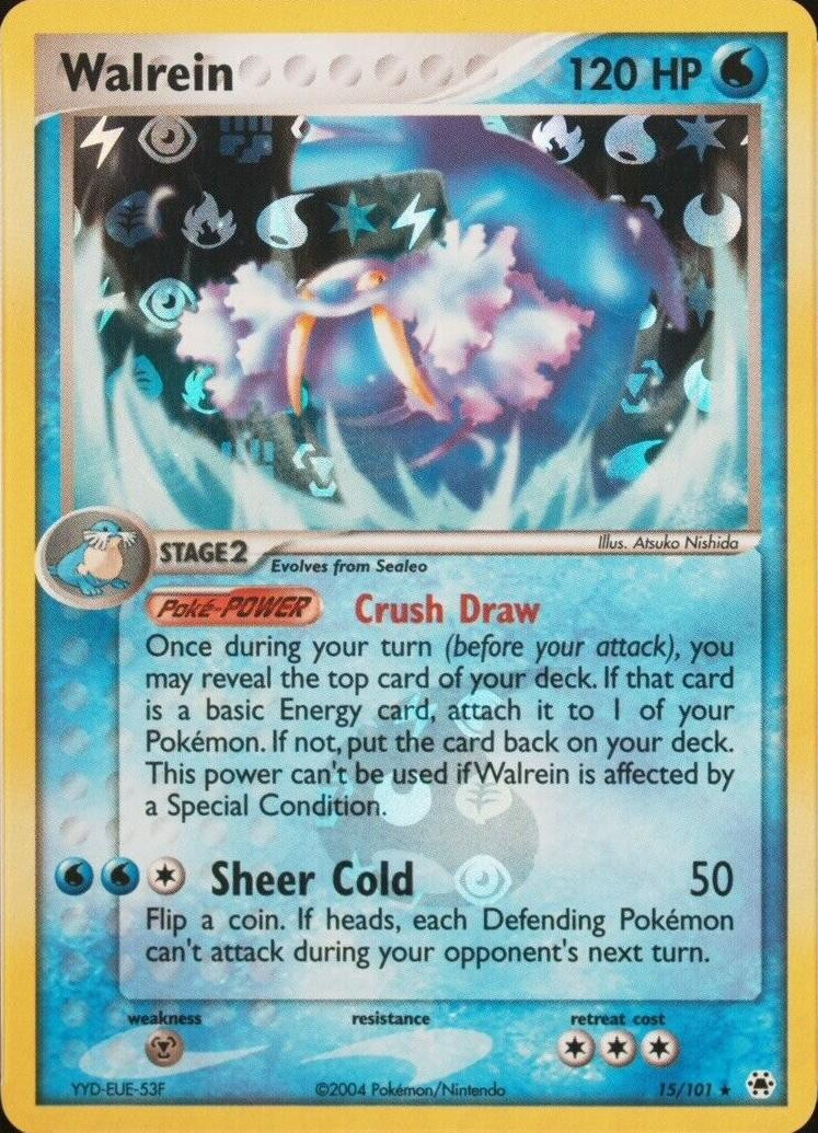 Walrein #15 — EX Hidden Legends (Reverse Holo)