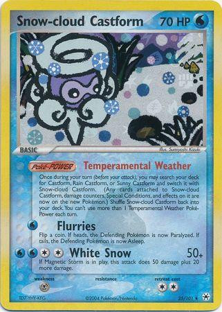 Snow-cloud Castform #25 — EX Hidden Legends (Reverse Holo)