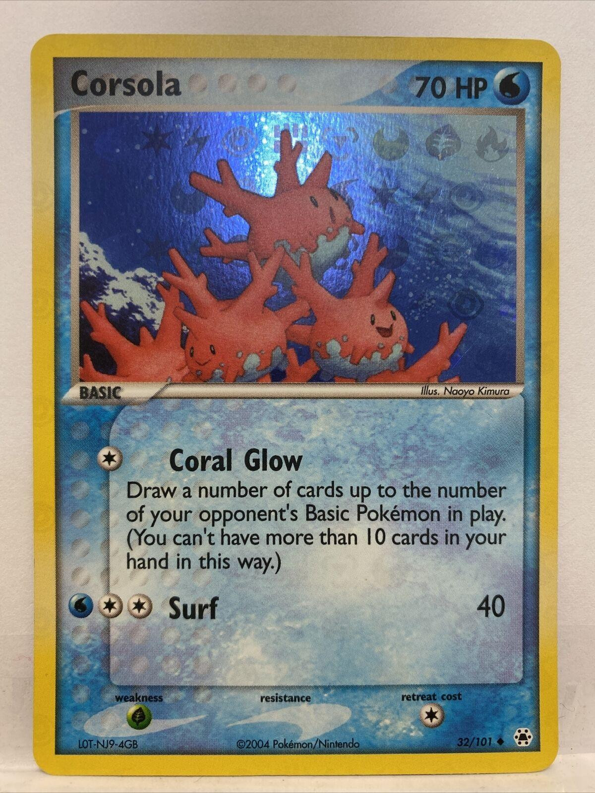 Corsola #32 — EX Hidden Legends (Reverse Holo)