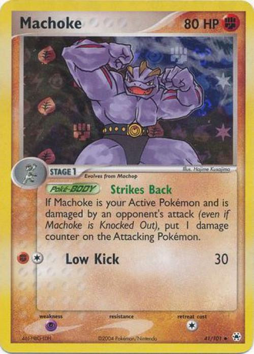Machoke #41 — EX Hidden Legends (Reverse Holo)