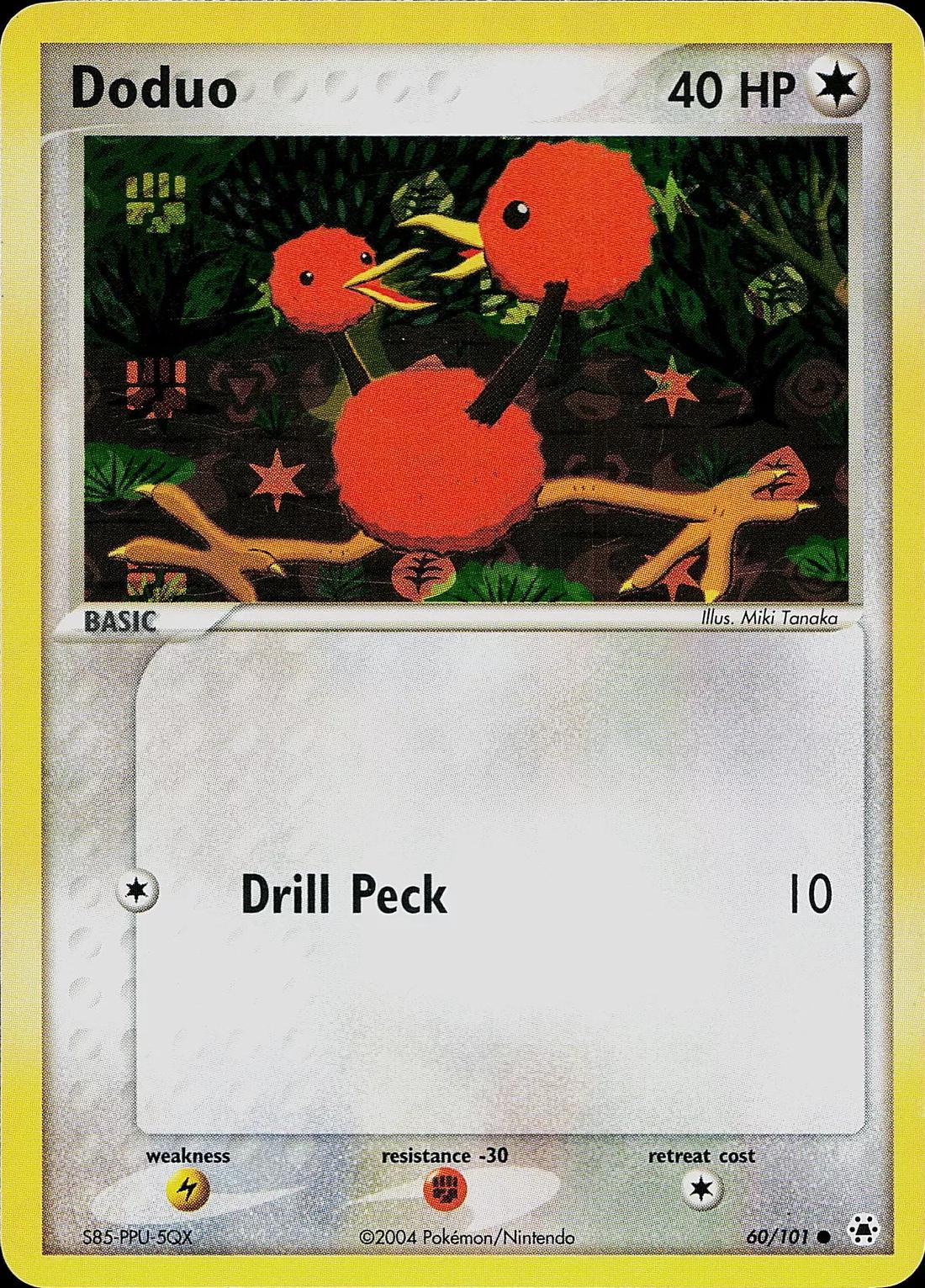 Doduo #60 — EX Hidden Legends (Reverse Holo)