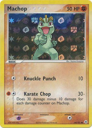 Machop #64 — EX Hidden Legends (Reverse Holo)