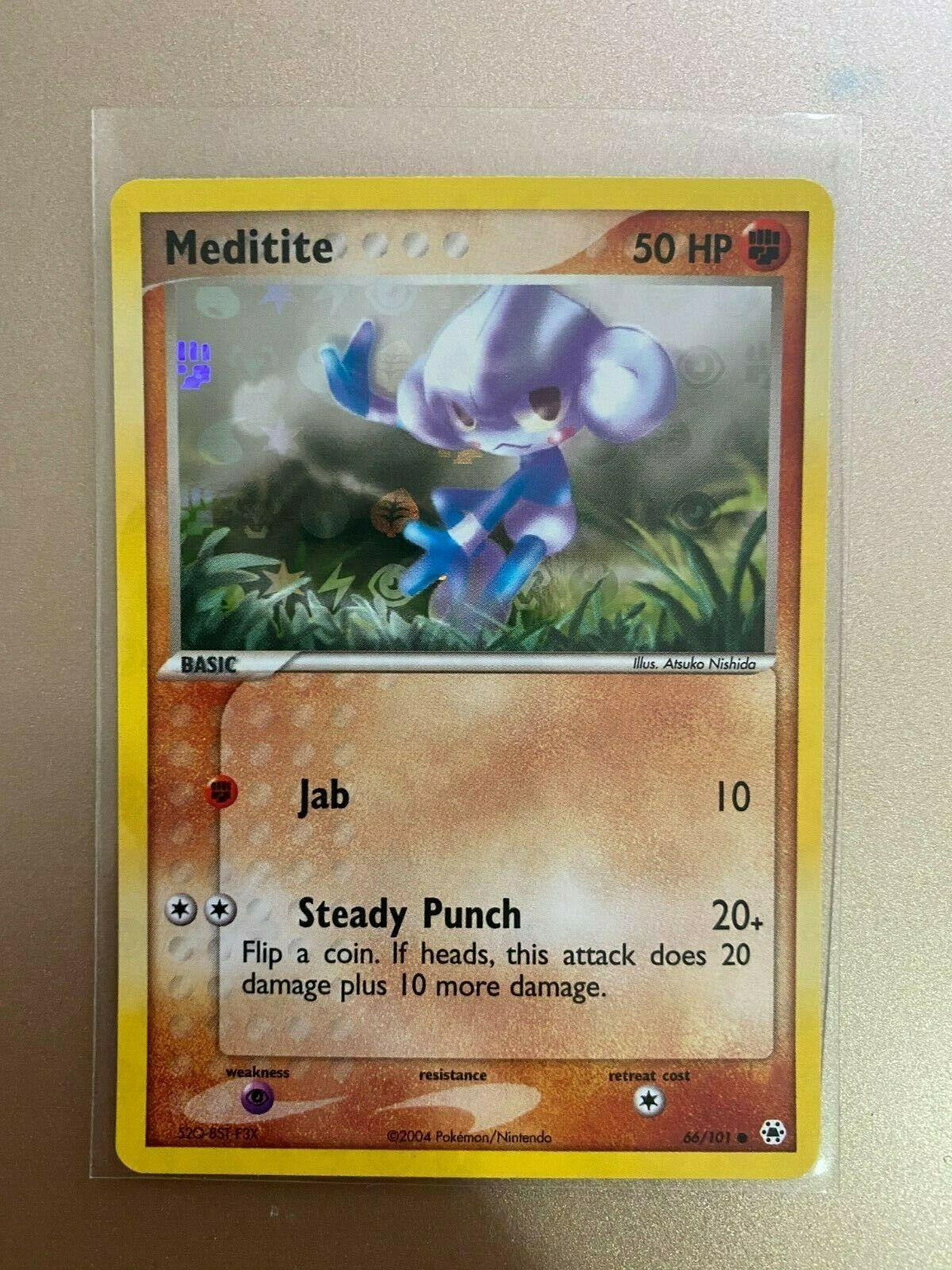 Meditite #66 — EX Hidden Legends (Reverse Holo)