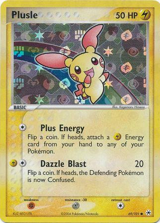 Plusle #69 — EX Hidden Legends (Reverse Holo)