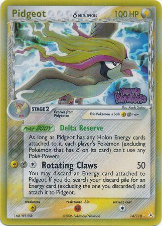 Pidgeot #14 — EX Holon Phantoms (Reverse Holo)