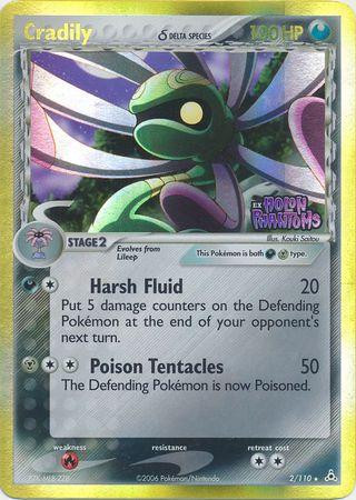 Cradily #2 — EX Holon Phantoms (Reverse Holo)