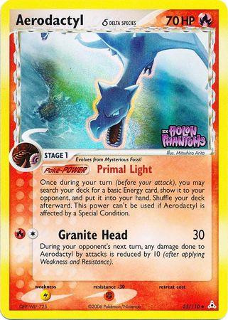 Aerodactyl #35 — EX Holon Phantoms (Reverse Holo)