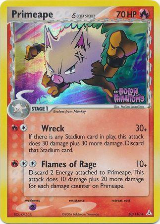 Primeape #50 — EX Holon Phantoms (Reverse Holo)