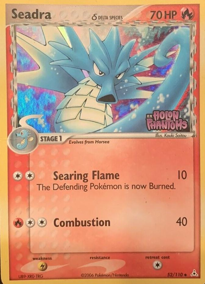 Seadra #52 — EX Holon Phantoms (Reverse Holo)