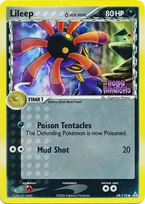 Lileep #68 — EX Holon Phantoms (Reverse Holo)