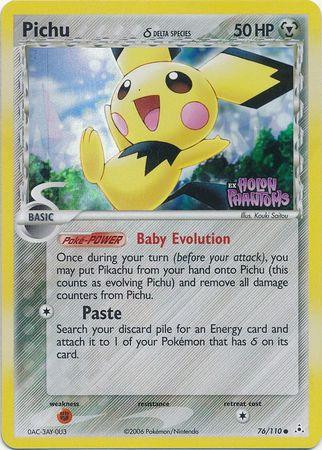 Pichu #76 — EX Holon Phantoms (Reverse Holo)